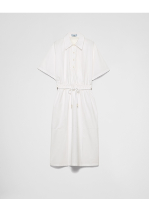 Poplin and satin dress