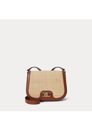 Raffia & Leather Medium Rylan Crossbody
