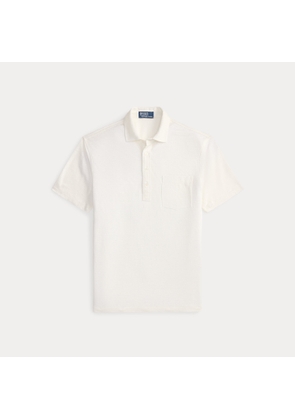 Standard Fit Linen Piqué Polo Shirt