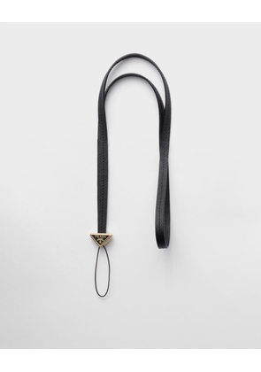 Saffiano leather phone holder strap