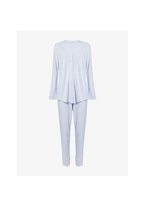 Womens Hanro Pure Essence Cotton-Jersey Pyjama Set