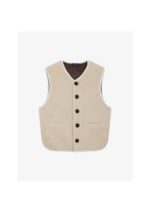 Womens Soeur Fusil Teddy-Textured Faux-Fur Gilet