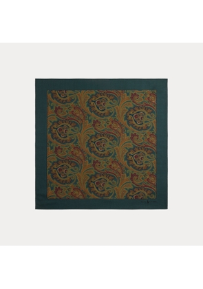 Paisley Wool-Silk Bandanna
