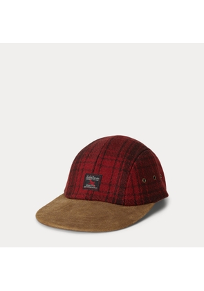 Suede-Bill Plaid Ball Cap