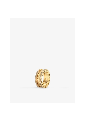 Bvlgari B.Zero1 Two-Band 18ct Yellow-Gold and 0.51ct Round-Cut Diamond Band Ring