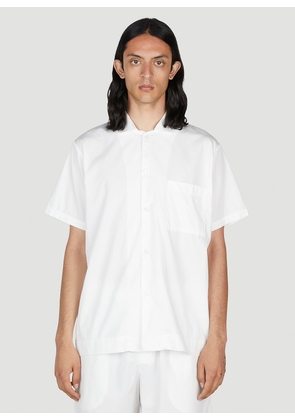 Tekla Classic Short Sleeve Pyjama Shirt -  Shirts White M
