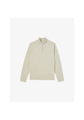 Mens Sandro Half-Zip Wool Jumper