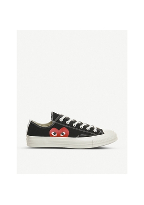 Comme Des Garcons Comme Des Garçons Play x Converse 70S Canvas Low-Top Trainers