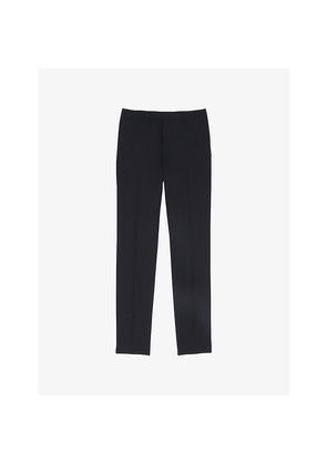 Mens Sandro Berkeley Slim-Fit Tapered Wool Trousers