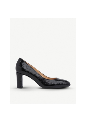 Womens LK Bennett Winola Mock-Croc Leather Courts
