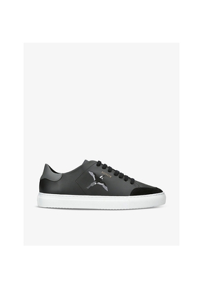 Mens Axel Arigato Clean 90 Leather and Suede Low-Top Trainers
