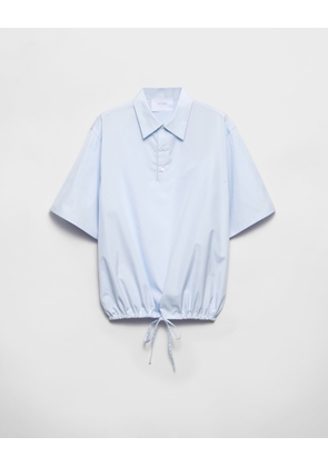 Short-sleeved cotton shirt