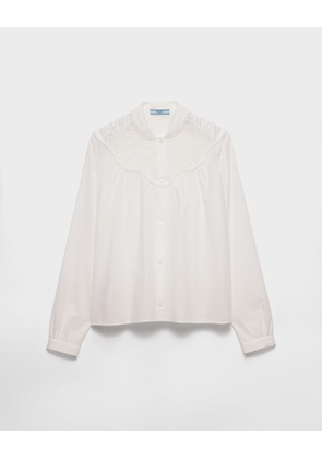 Embroidered batiste shirt