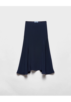 Cady crepe midi-skirt