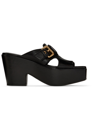 BY FAR Black Lenka Heeled Sandals