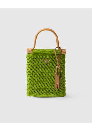 Mini cotton crochet handbag