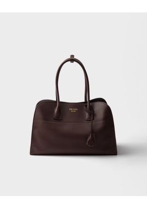 Large leather tote bag