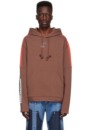 We11done Brown Cotton Hoodie