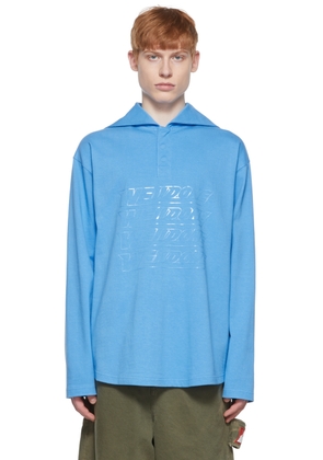 We11done Blue Cotton Henley