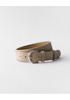 Suede belt