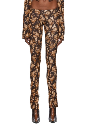 KNWLS Brown Perse Trousers