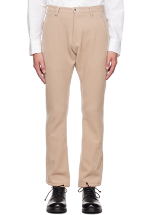 Sulvam Beige Slim Trousers