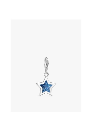 Womens Thomas Sabo Star 925 Sterling-Silver and Enamel Pendant Charm