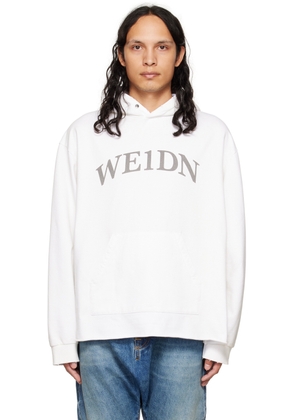 We11done White Distressed Hoodie