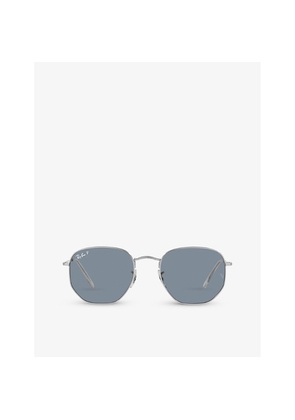Ray-Ban Rb3548N Hexagonal-Frame Steel Sunglasses