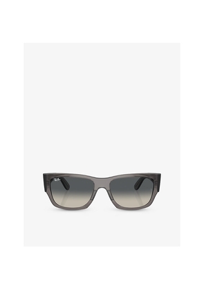 Womens Ray-Ban Rb0947S Carlos Rectangle-Frame Acetate Sunglasses