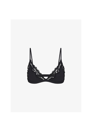 Womens Skims Fits Everybody Lace-Trim Stretch-Woven Bra