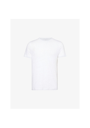 Mens Derek Rose Jordan Short-Sleeved Linen T-Shirt