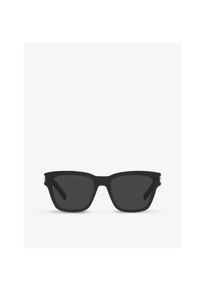 Womens Saint Laurent Sl560 Acetate Square-Frame Sunglasses