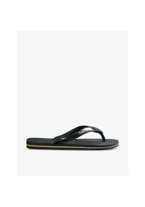 Womens Havaianas Brasil Logo-Embossed Rubber Flip-Flops