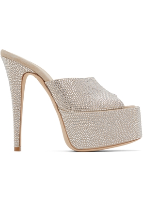 Paris Texas Beige Marina Heeled Sandals