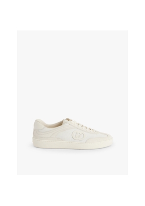 Mens Gucci G74 Suede Low-Top Trainers