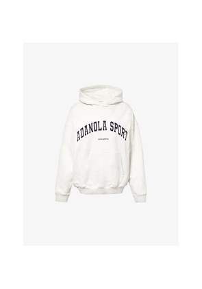Womens Adanola Logo-Embroidered Oversized Cotton Hoody
