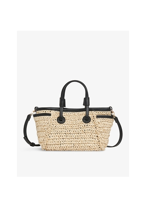 Womens Whistles Aylin Mini Double-Handle Straw Tote Bag