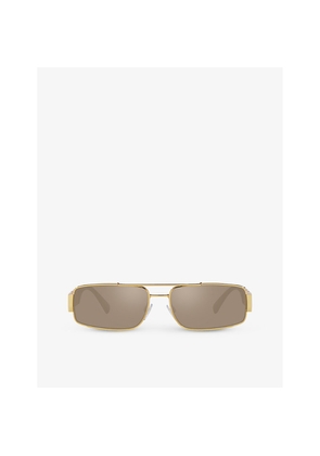 Womens Versace Ve2257 Greca-Hardware Metal Sunglasses