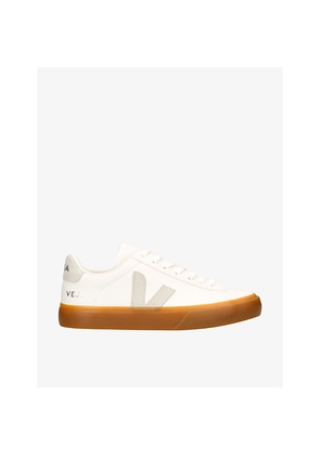Womens Veja Women's Campo Logo-Embroidered Low-Top Leather Trainers