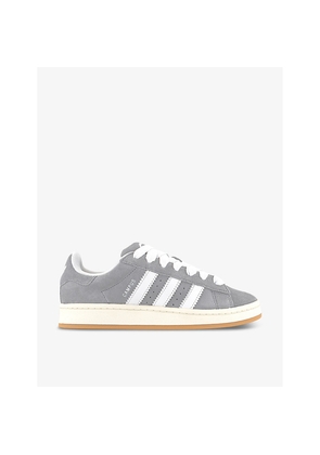 Womens Adidas Campus 00S Brand-Stripe Low-Top Suede Trainers