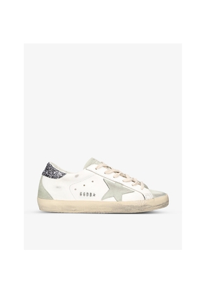 Womens Golden Goose Women's Super-Star Leather Low-Top Trainers