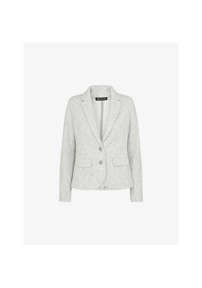 Womens Whistles Slim-Fit Single-Breasted Cotton-Jersey Jacket