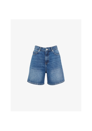 Womens Whistles Regular-Fit High-Rise Denim Shorts
