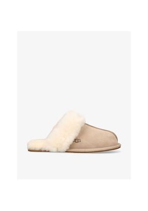Womens UGG Scuffette II Brand-Debossed Suede Slippers