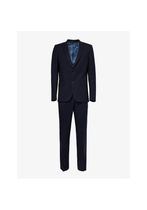 Mens Paul Smith A Suit To Travel In Structured-Shoulders Regular-Fit Tapered-Leg Wool Suit