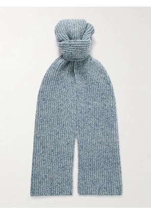Inis Meáin - Ribbed Cashmere Scarf - Men - Blue