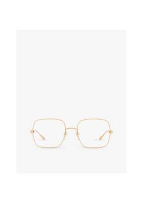 Gucci Gg1434O Square-Frame Metal Optical Glasses