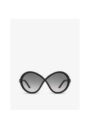 Womens Tom Ford Tr001772 Jada Butterfly-Frame Acetate Sunglasses