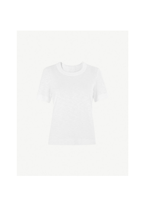 Womens Whistles Rosa Double-Trim Cotton-Jersey T-Shirt